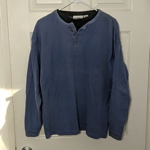 Gitano mens blue henley Mens Large